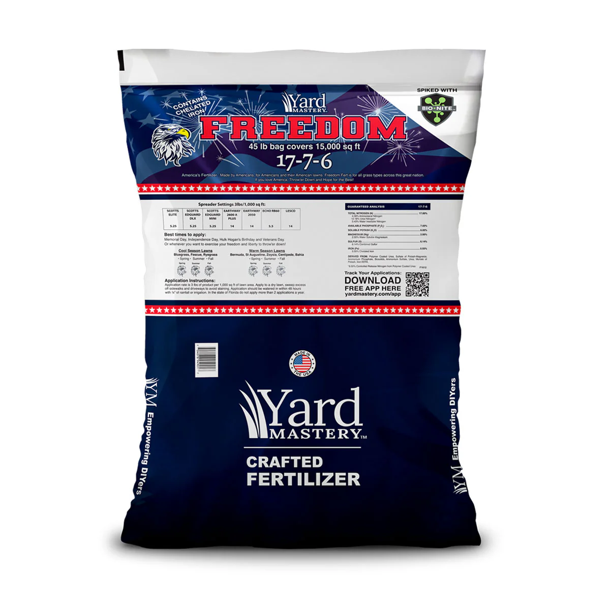 Freedom Fertilizer 17-7-6 Granular Lawn Fertilizer with Iron & Bio-Nite™ - Image 3